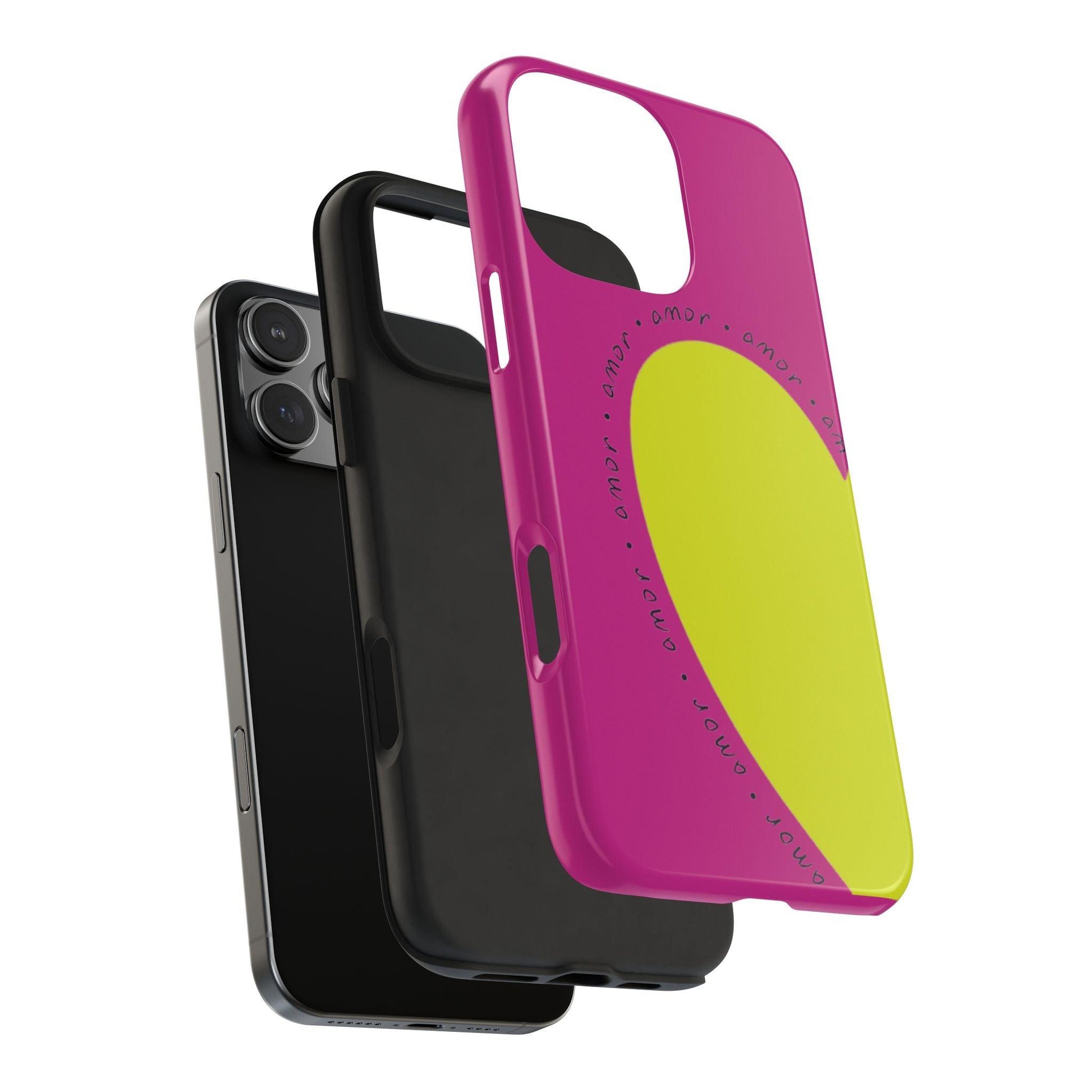 Amor Neon Heart Tough iPhone Cases - SmartHomeGoodies