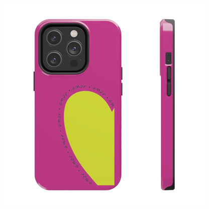 Amor Neon Heart Tough iPhone Cases - SmartHomeGoodies