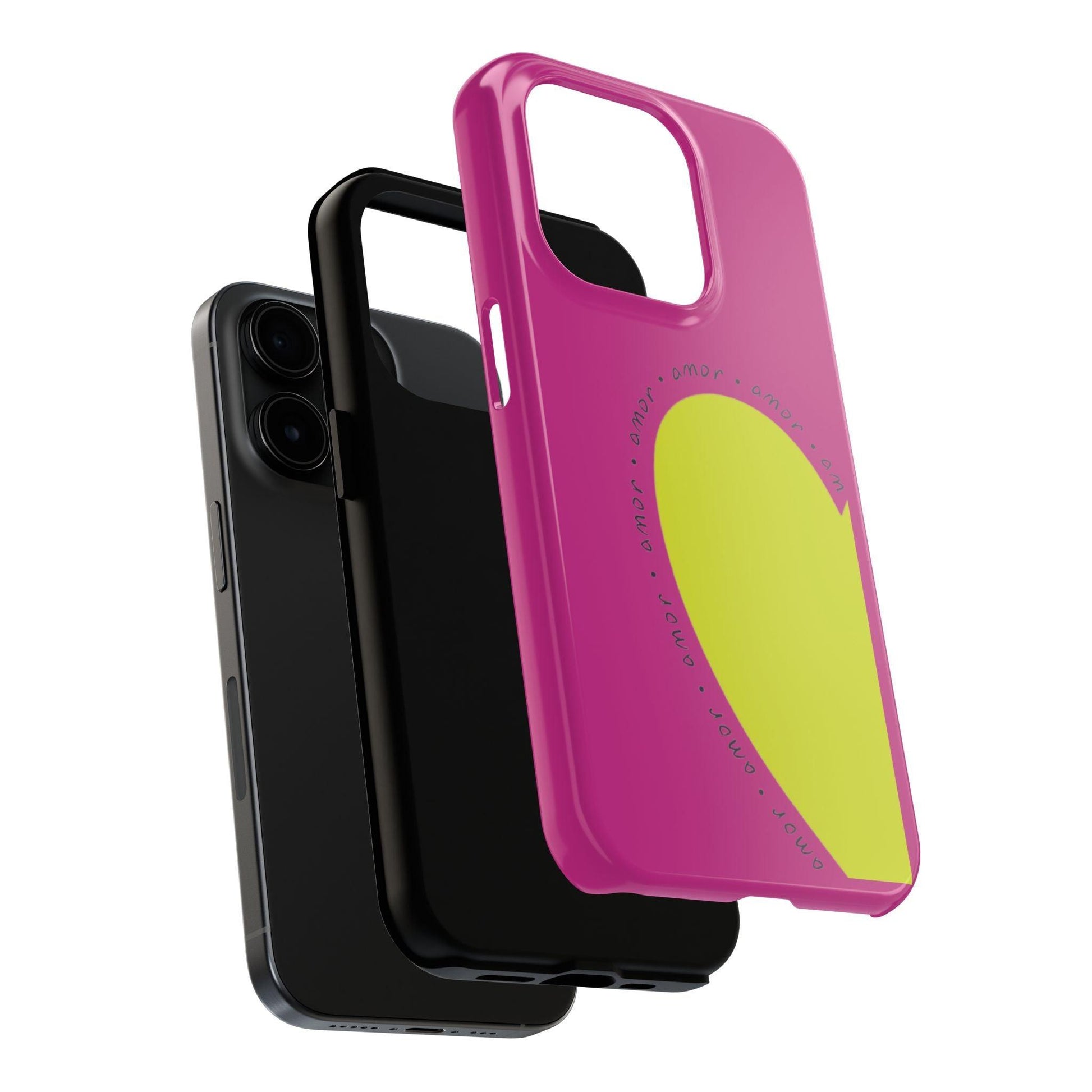 Amor Neon Heart Tough iPhone Cases - SmartHomeGoodies