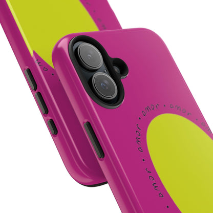 Amor Neon Heart Tough iPhone Cases - SmartHomeGoodies