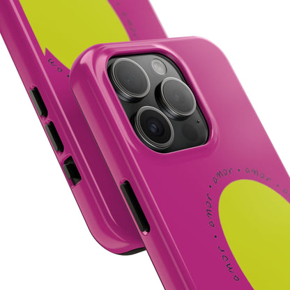Amor Neon Heart Tough iPhone Cases - SmartHomeGoodies