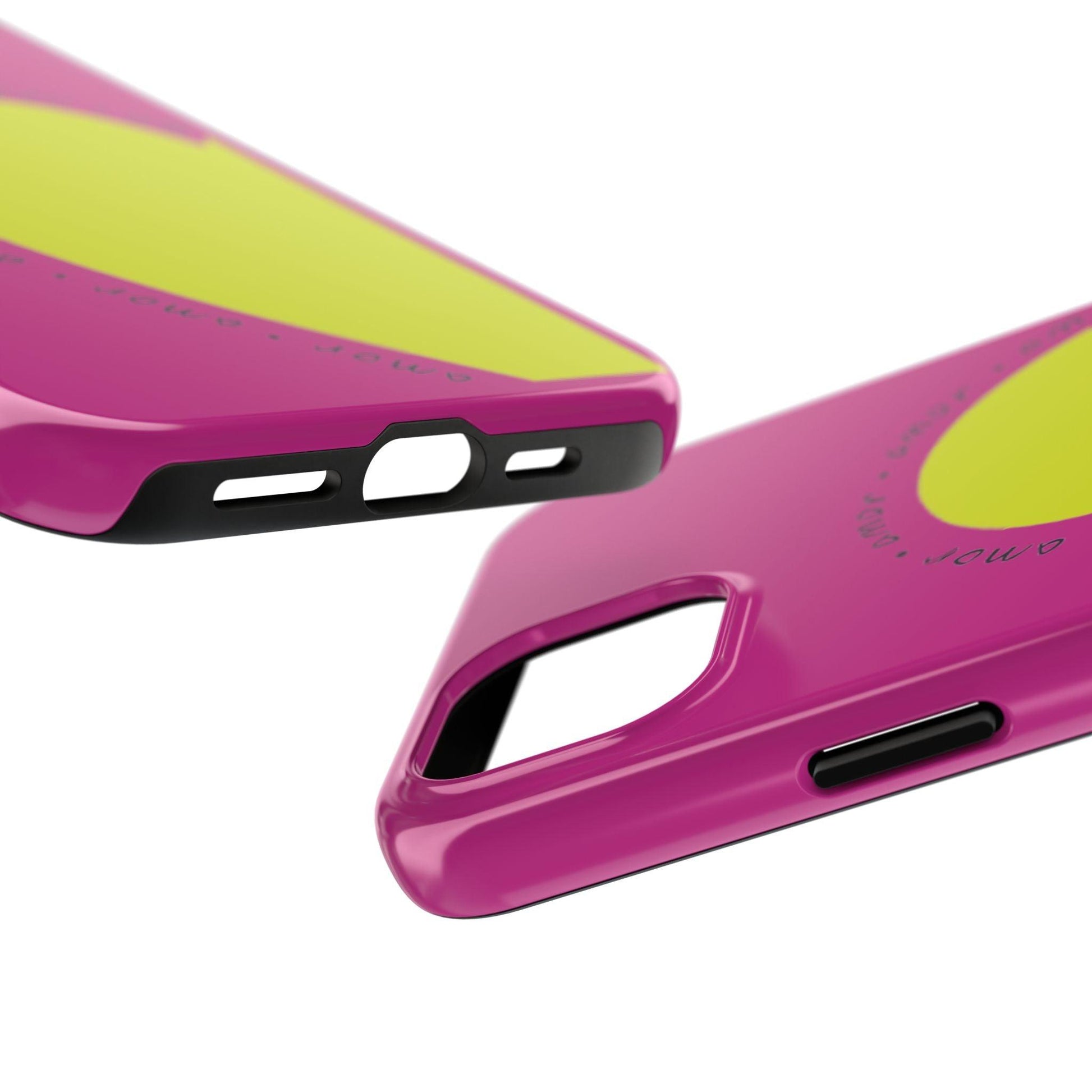 Amor Neon Heart Tough iPhone Cases - SmartHomeGoodies