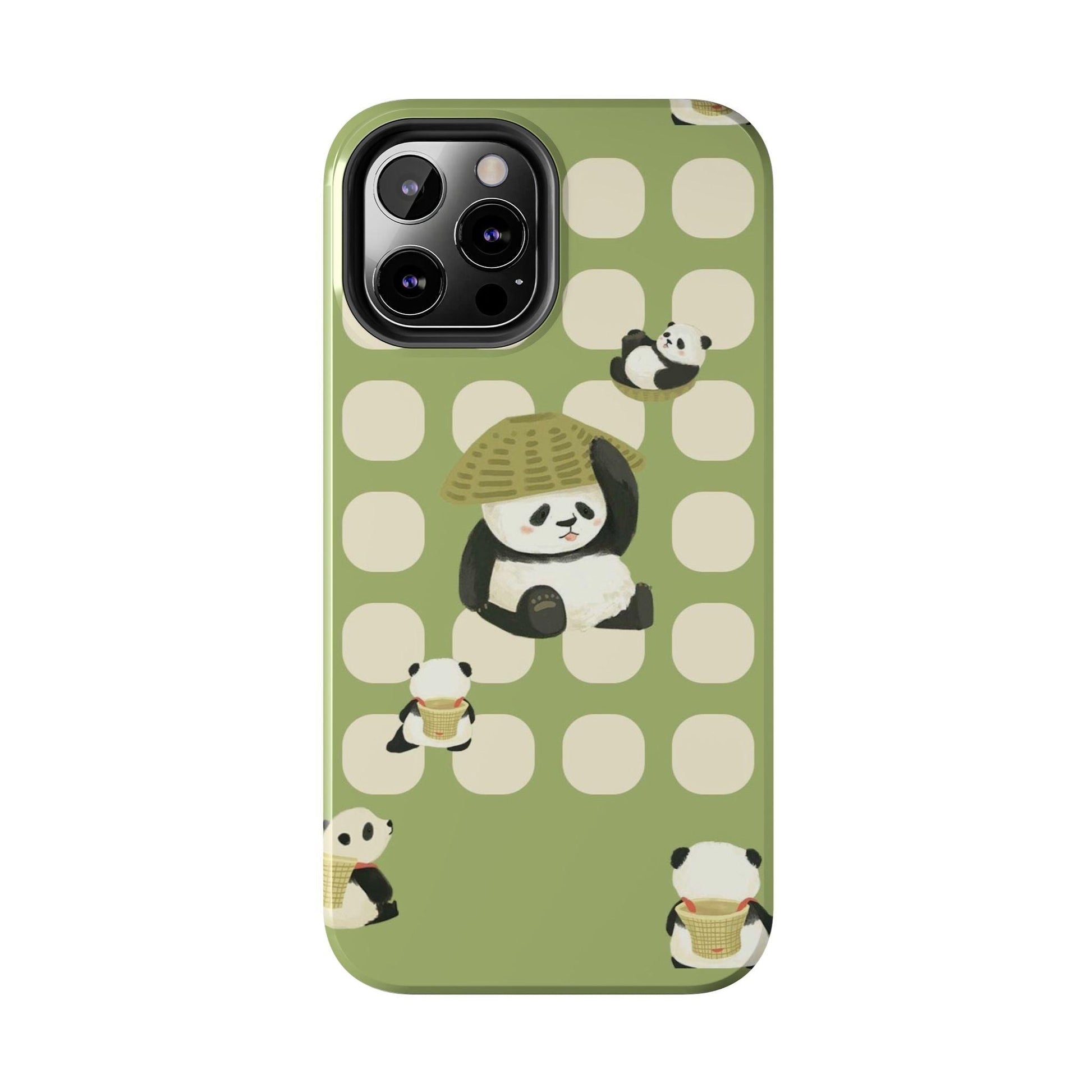 Bamboo Basket Pandas iPhone Cases - SmartHomeGoodies