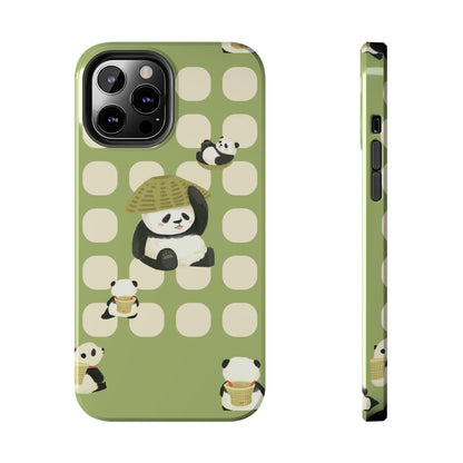 Bamboo Basket Pandas iPhone Cases - SmartHomeGoodies