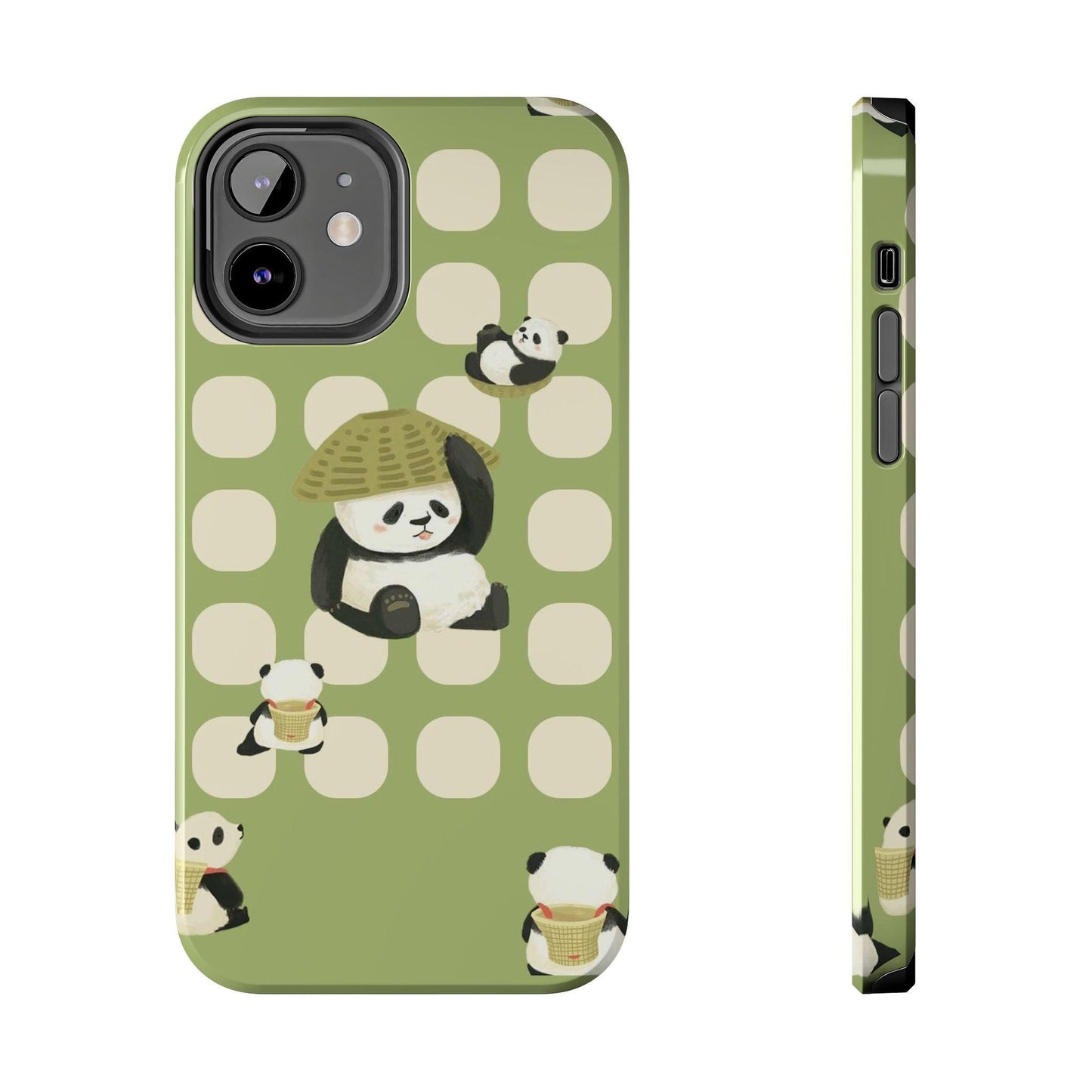 Bamboo Basket Pandas iPhone Cases - SmartHomeGoodies