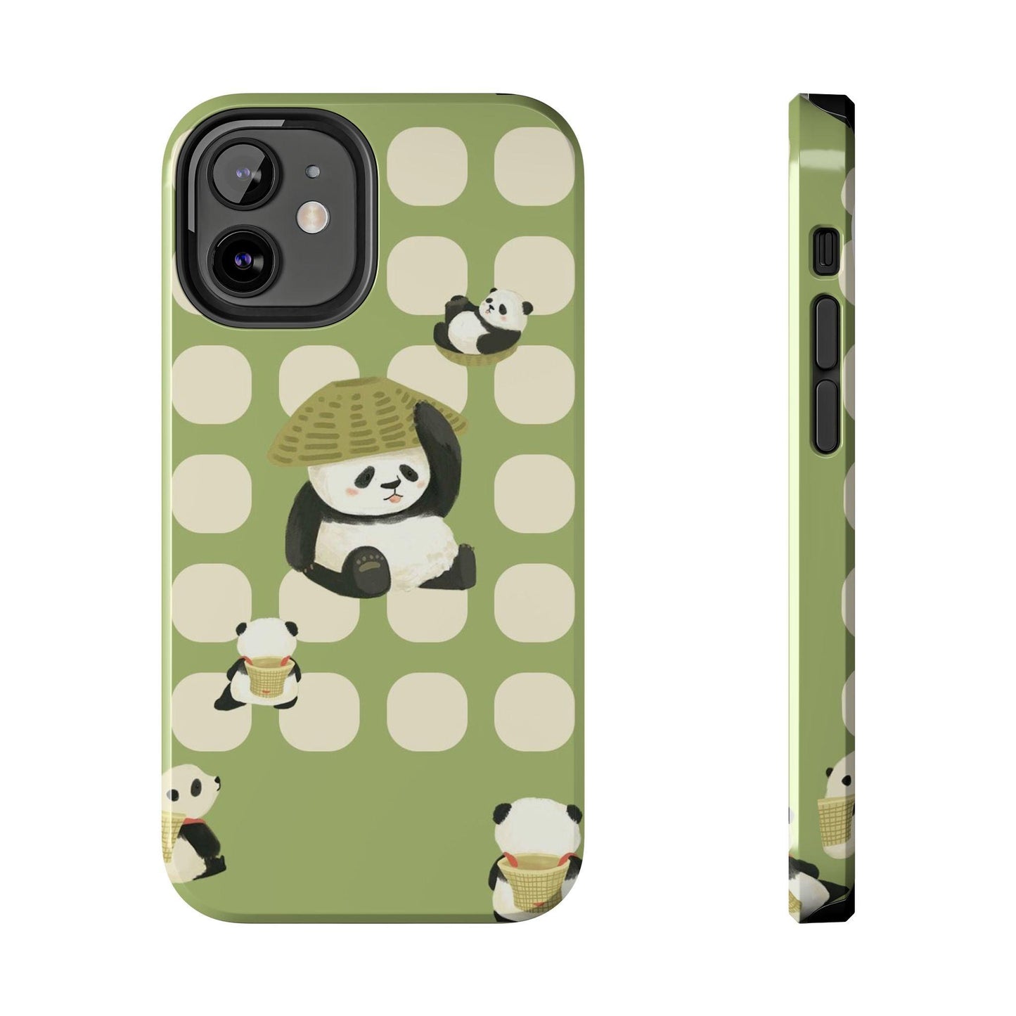 Bamboo Basket Pandas iPhone Cases - SmartHomeGoodies