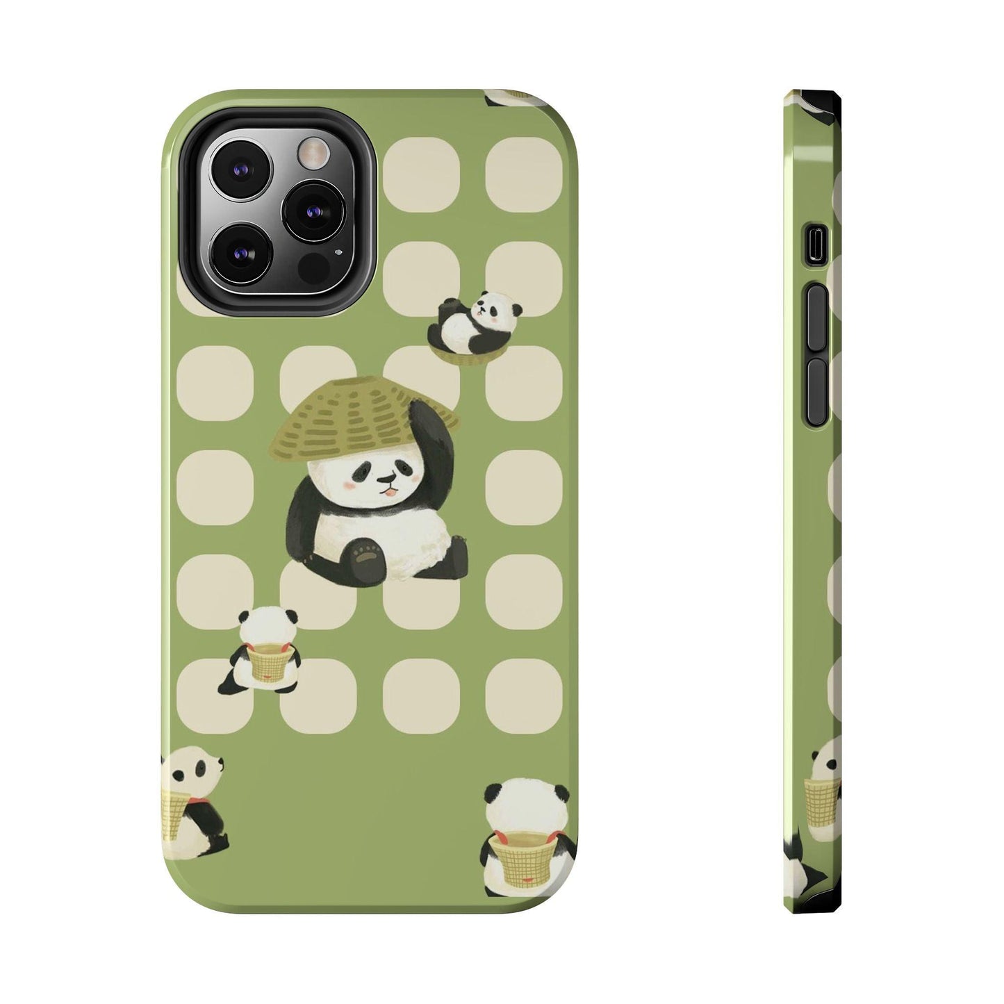 Bamboo Basket Pandas iPhone Cases - SmartHomeGoodies