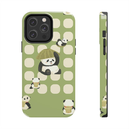Bamboo Basket Pandas iPhone Cases - SmartHomeGoodies