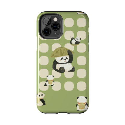 Bamboo Basket Pandas iPhone Cases - SmartHomeGoodies