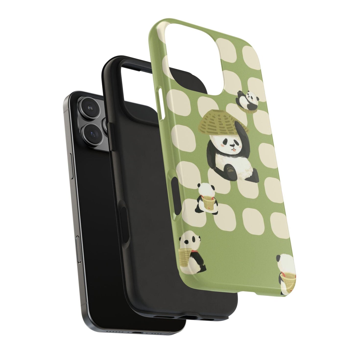 Bamboo Basket Pandas iPhone Cases - SmartHomeGoodies