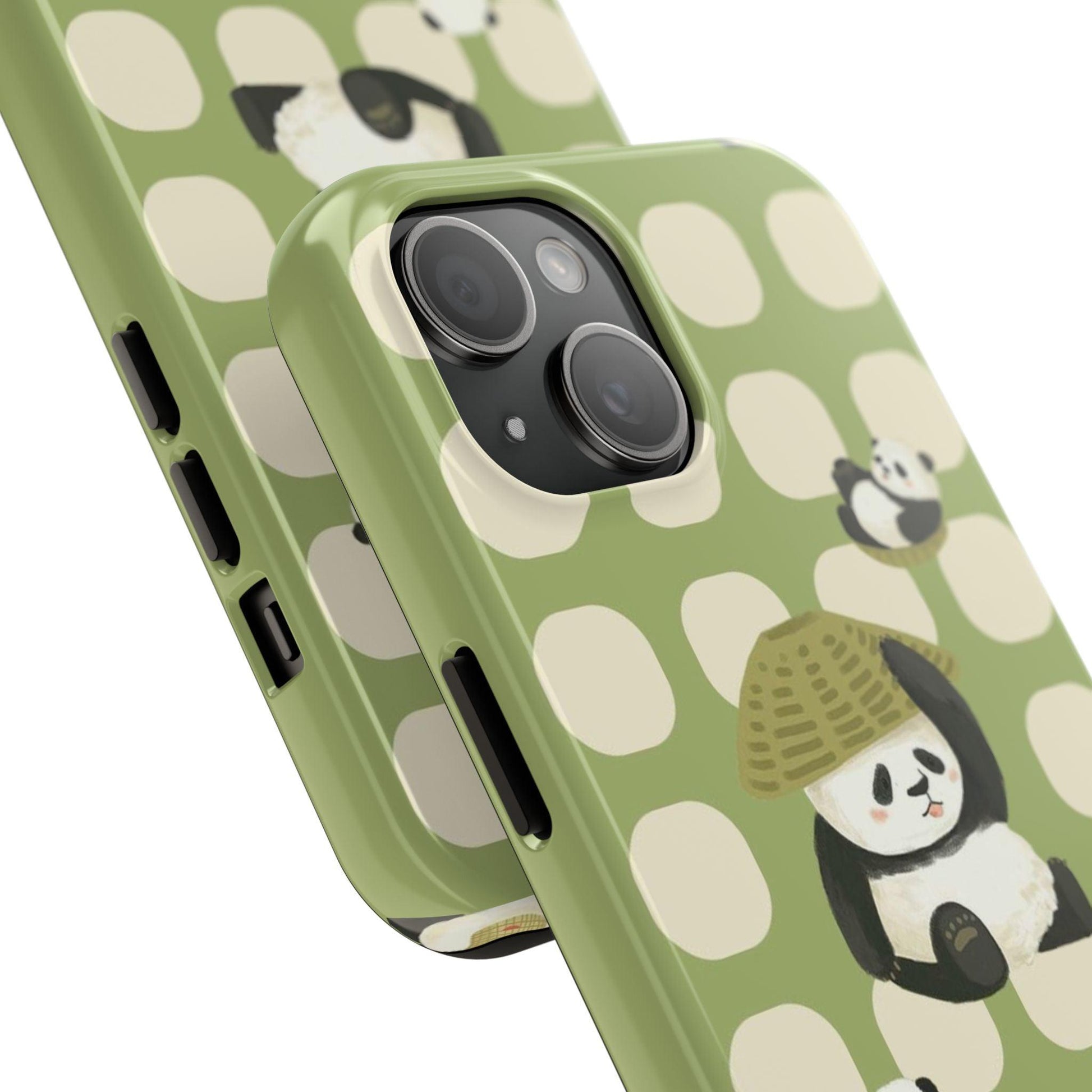 Bamboo Basket Pandas iPhone Cases - SmartHomeGoodies