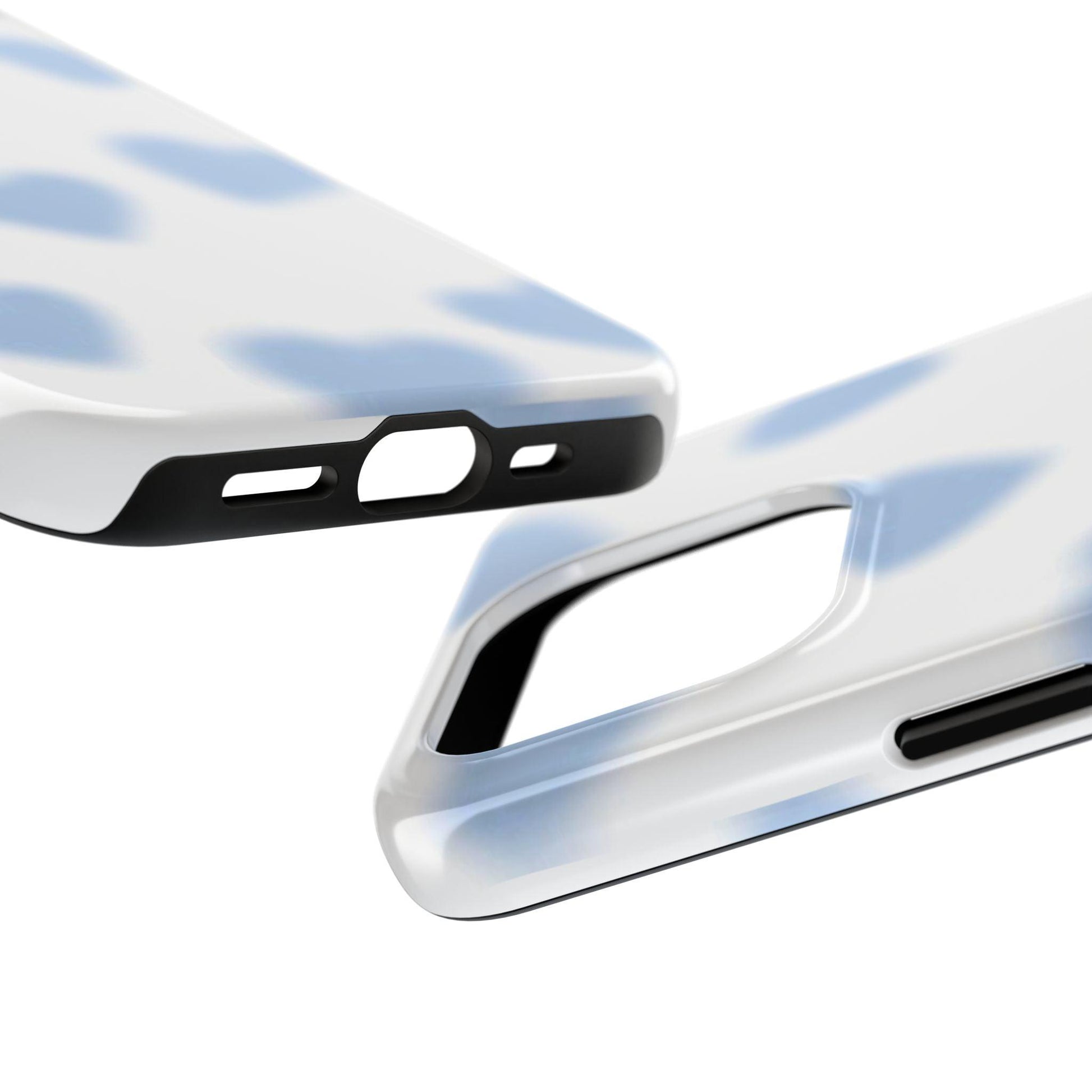 Blue - Blurry Hearts Tough iPhone Cases - SmartHomeGoodies