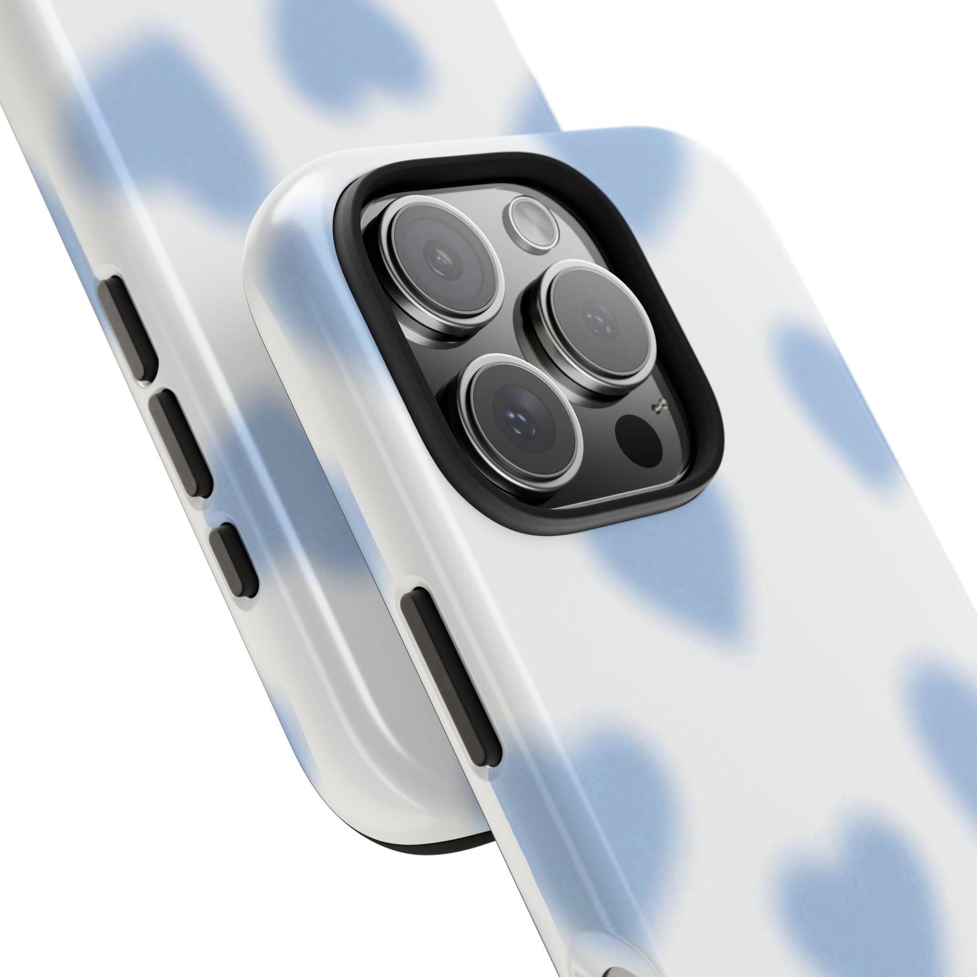 Blue - Blurry Hearts Tough iPhone Cases - SmartHomeGoodies