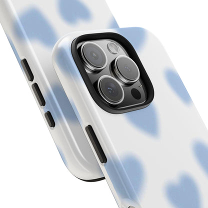 Blue - Blurry Hearts Tough iPhone Cases - SmartHomeGoodies