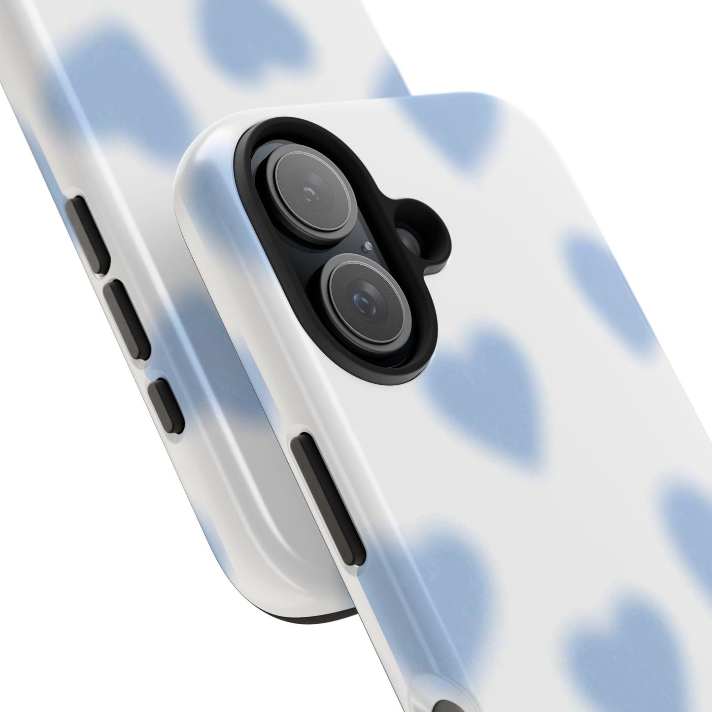 Blue - Blurry Hearts Tough iPhone Cases - SmartHomeGoodies