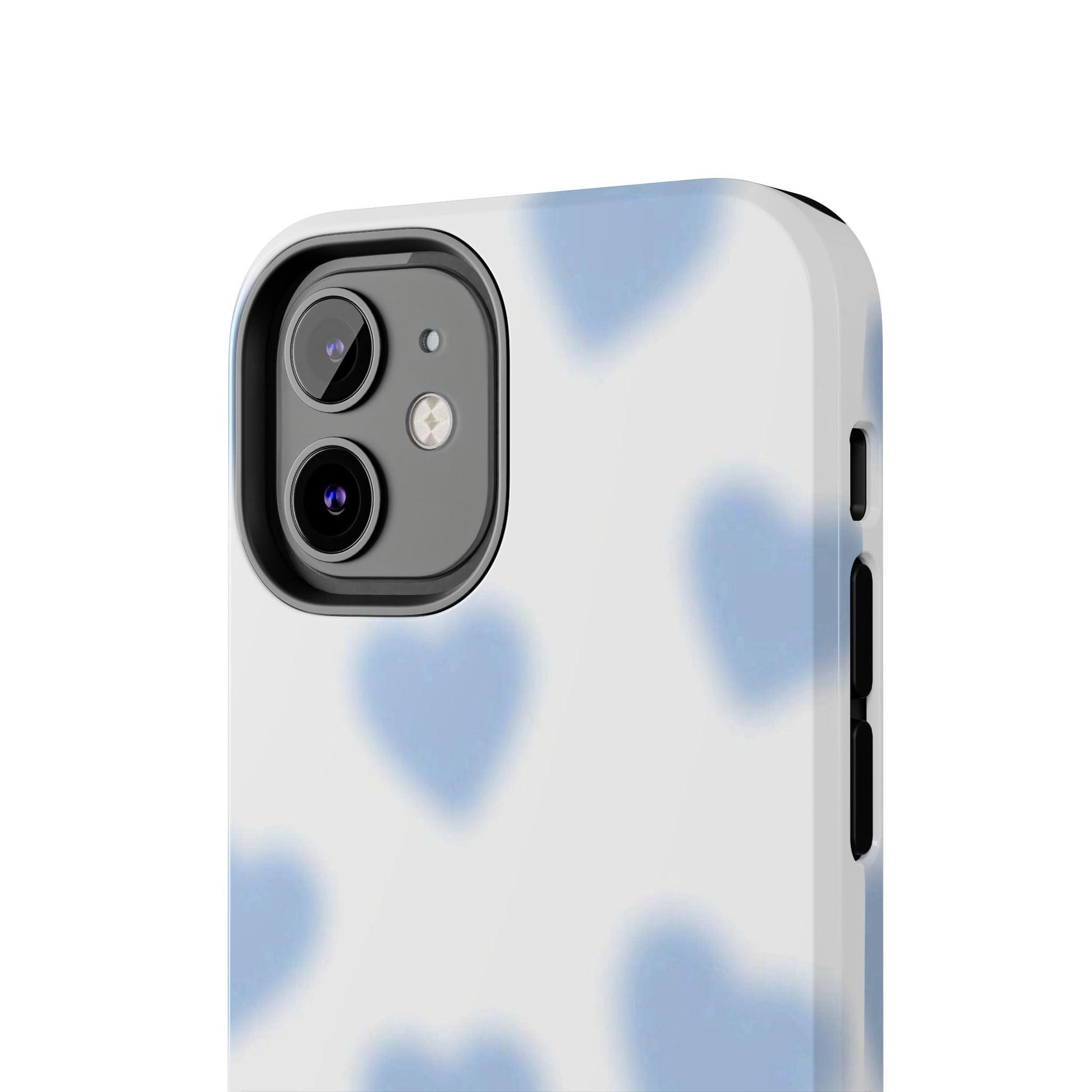 Blue - Blurry Hearts Tough iPhone Cases - SmartHomeGoodies