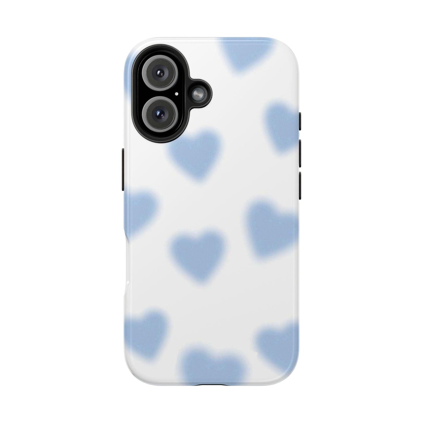 Blue - Blurry Hearts Tough iPhone Cases - SmartHomeGoodies