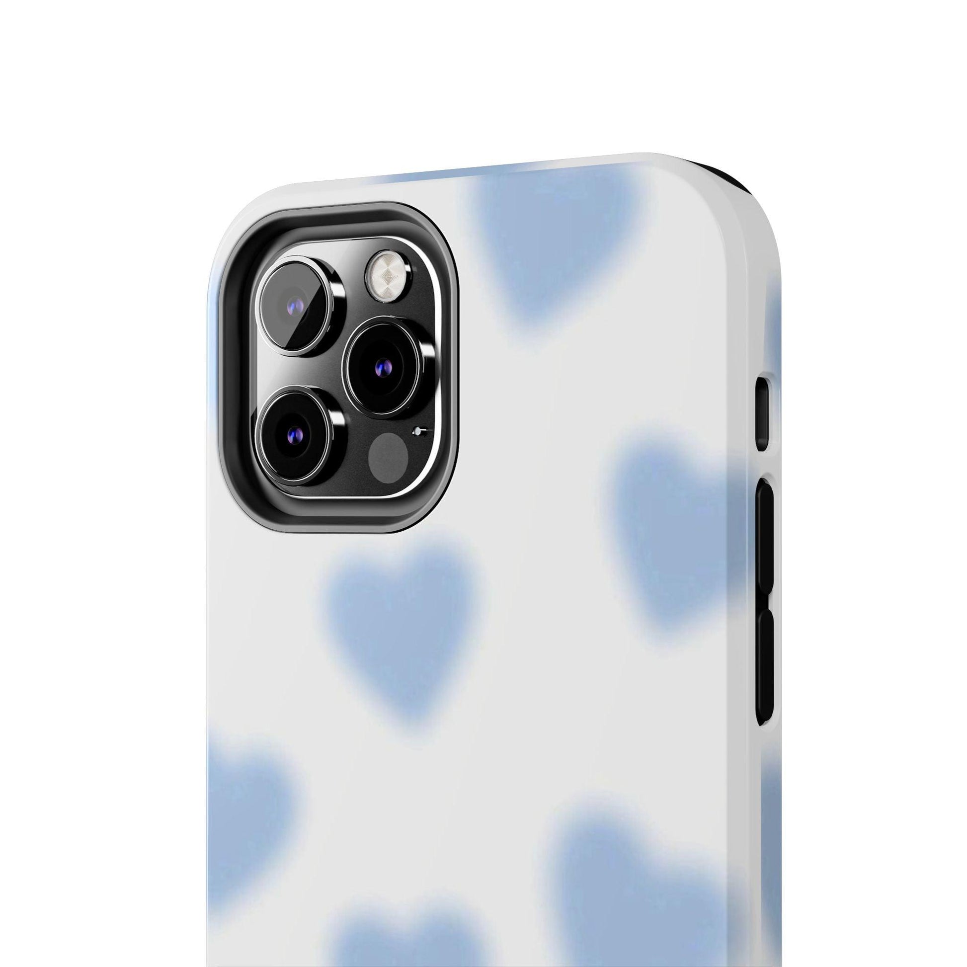 Blue - Blurry Hearts Tough iPhone Cases - SmartHomeGoodies