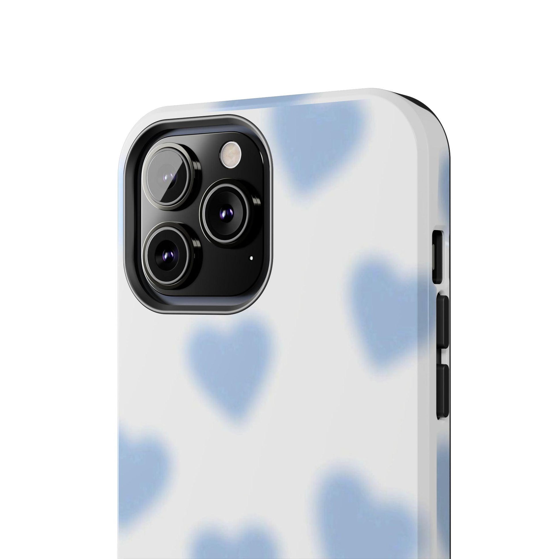 Blue - Blurry Hearts Tough iPhone Cases - SmartHomeGoodies