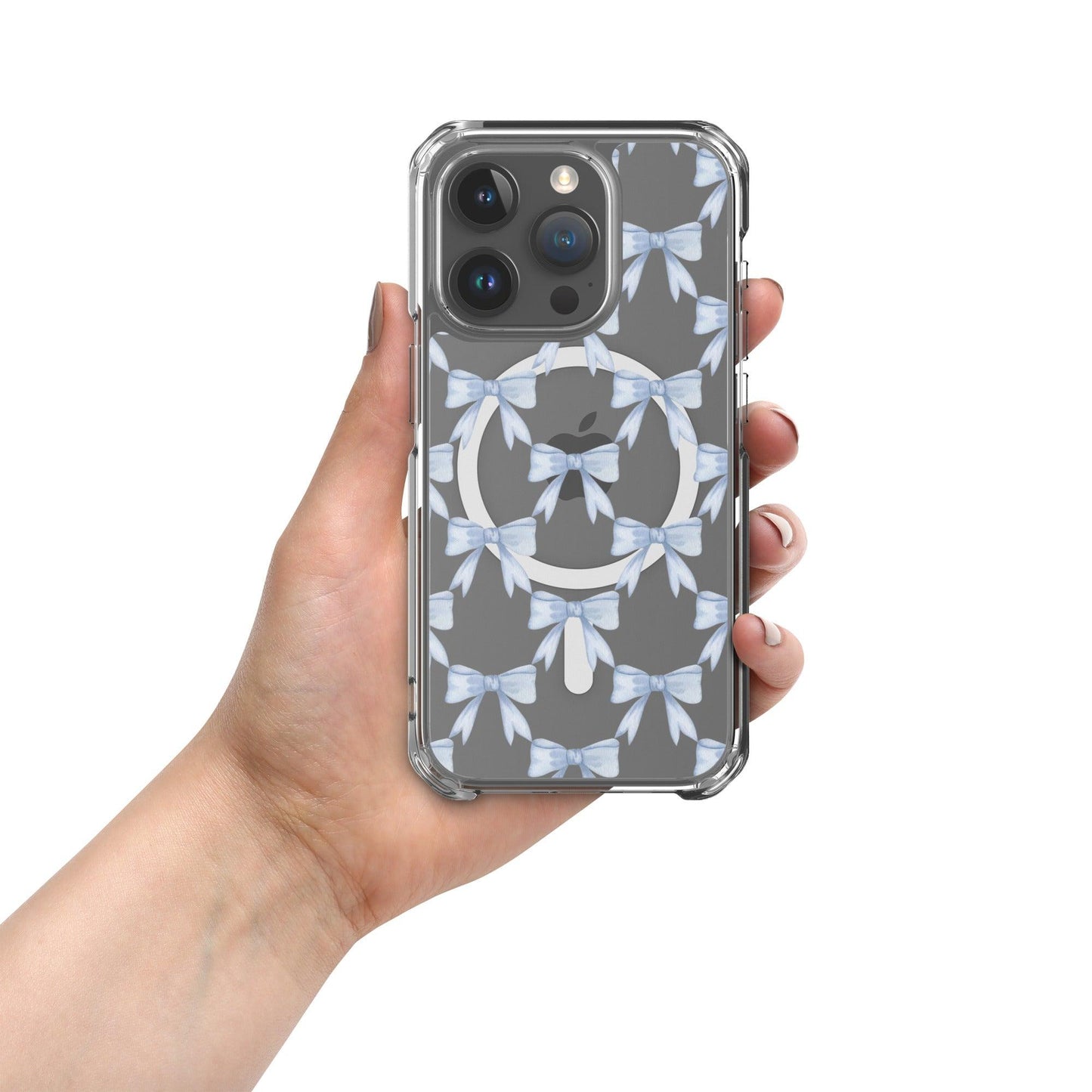 Bluetiful Bows MagSafe® clear case for iPhone® - SmartHomeGoodies