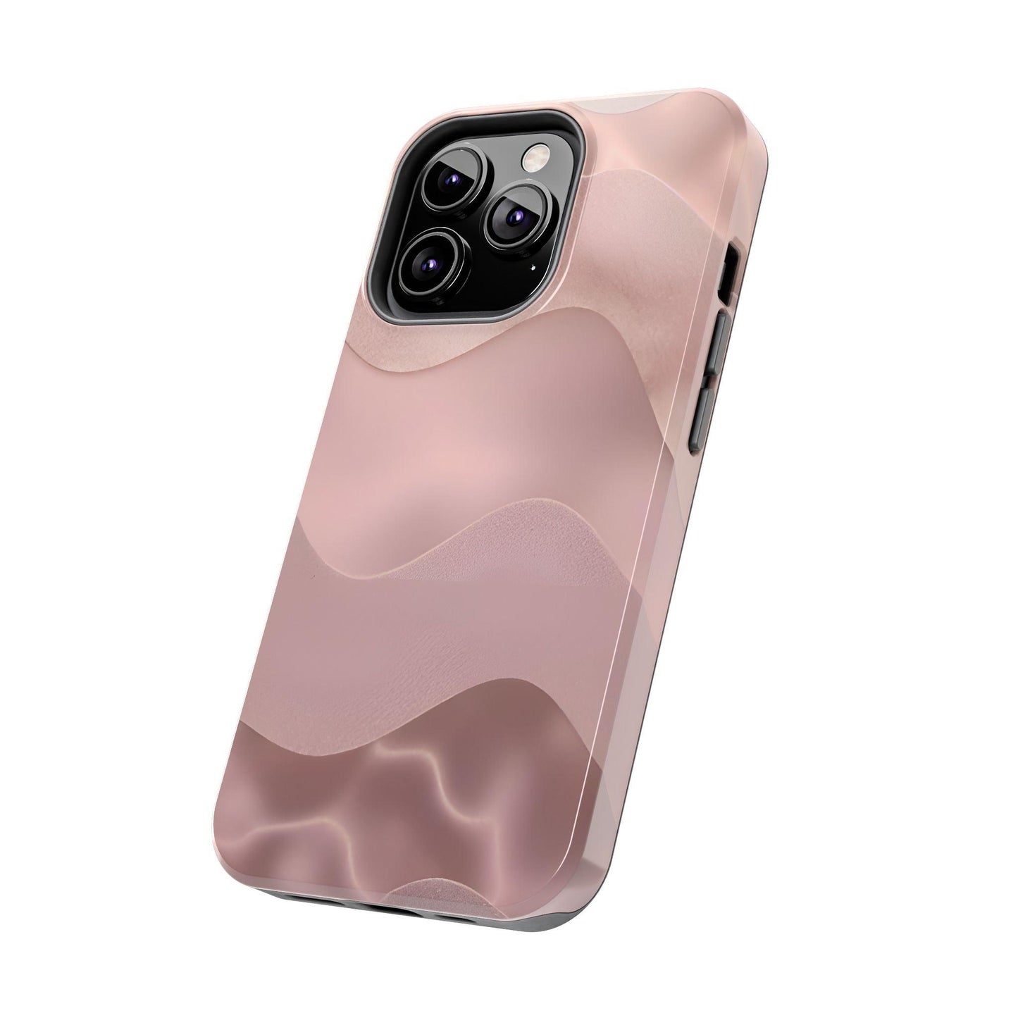 Blush Wave Satin Sandscape Tough iPhone Cases - SmartHomeGoodies