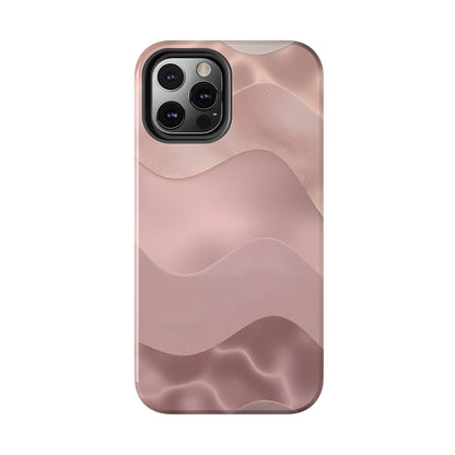 Blush Wave Satin Sandscape Tough iPhone Cases - SmartHomeGoodies