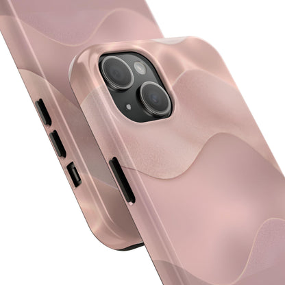 Blush Wave Satin Sandscape Tough iPhone Cases - SmartHomeGoodies
