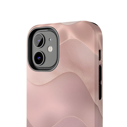 Blush Wave Satin Sandscape Tough iPhone Cases - SmartHomeGoodies
