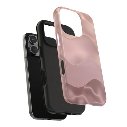 Blush Wave Satin Sandscape Tough iPhone Cases - SmartHomeGoodies