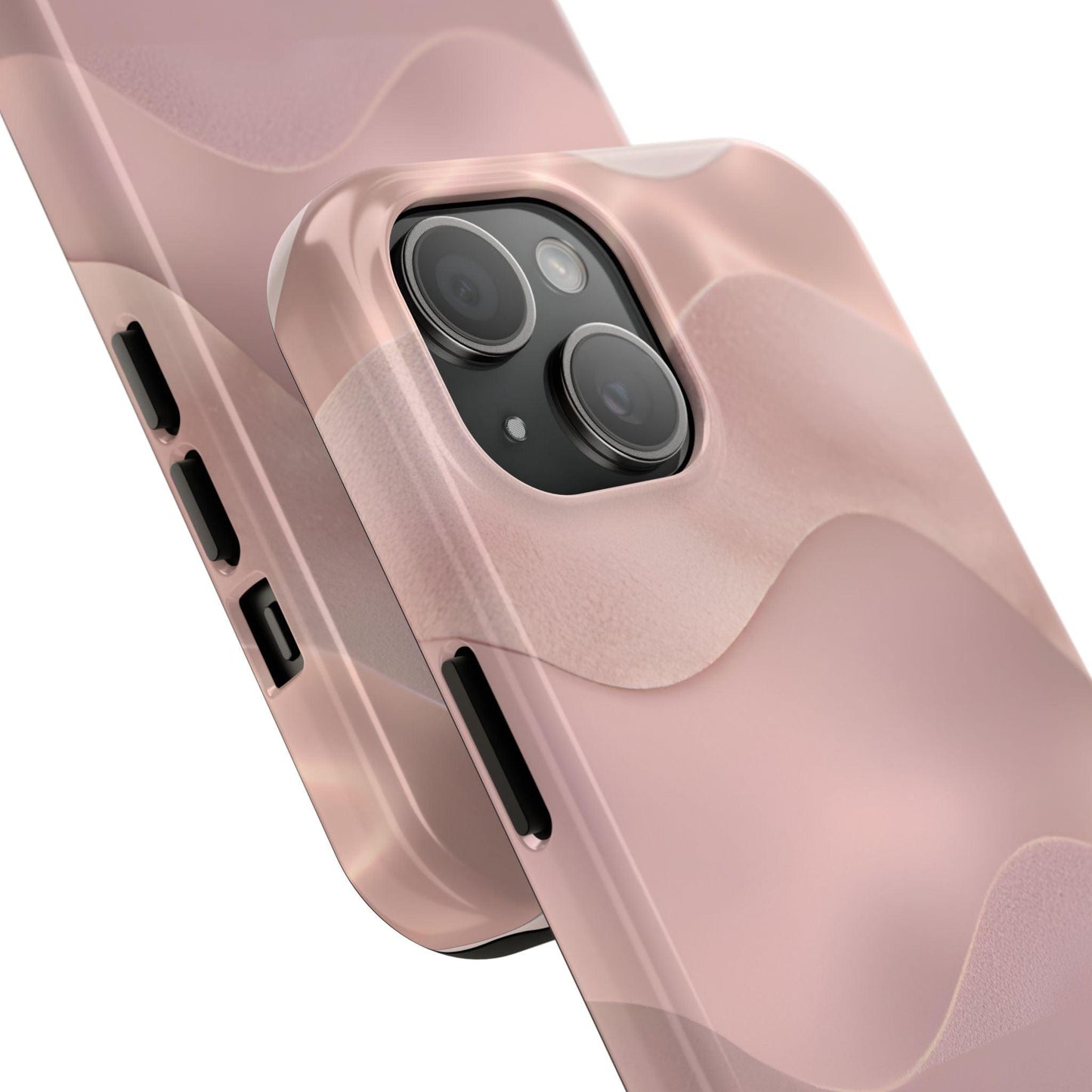 Blush Wave Satin Sandscape Tough iPhone Cases - SmartHomeGoodies