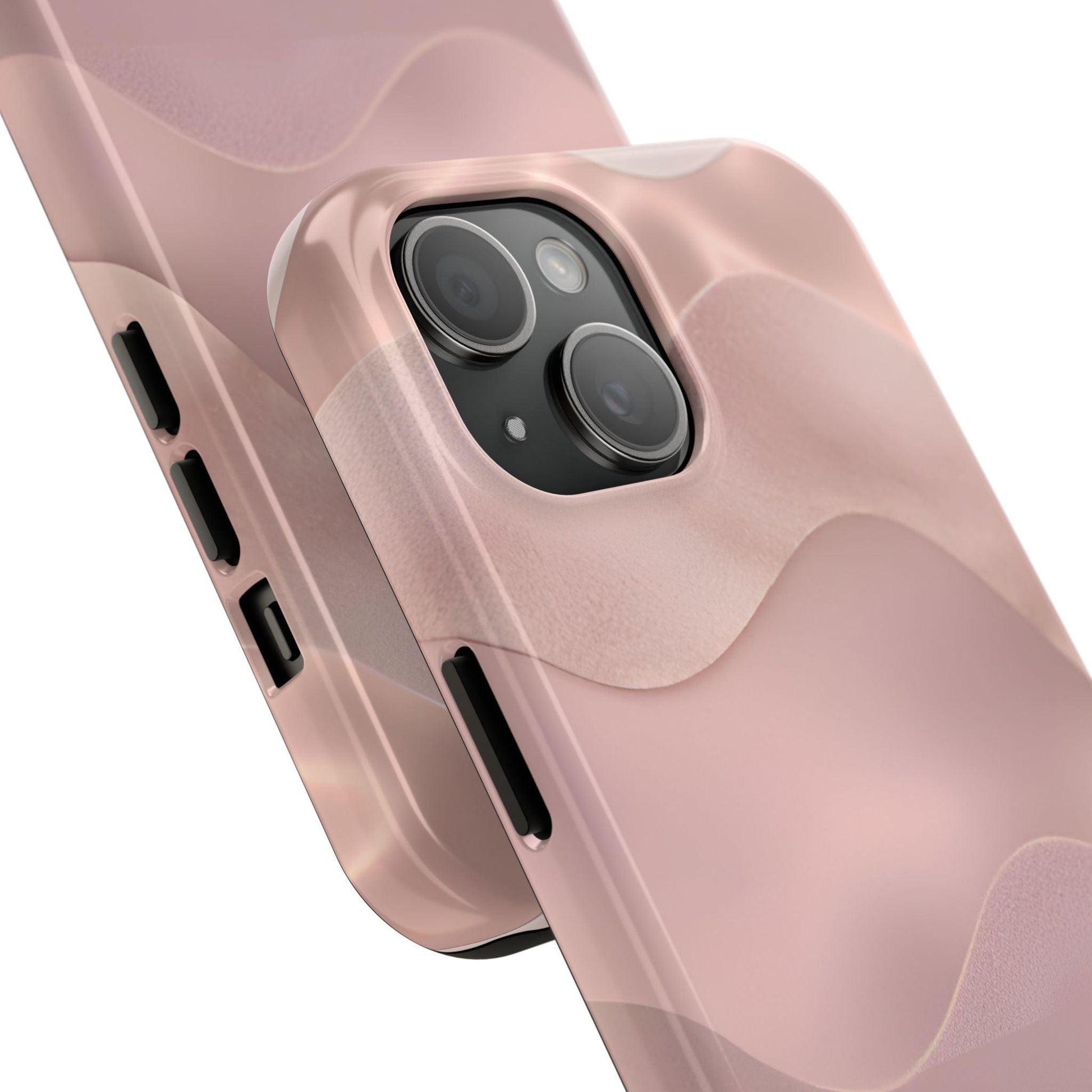 Blush Wave Satin Sandscape Tough iPhone Cases - SmartHomeGoodies