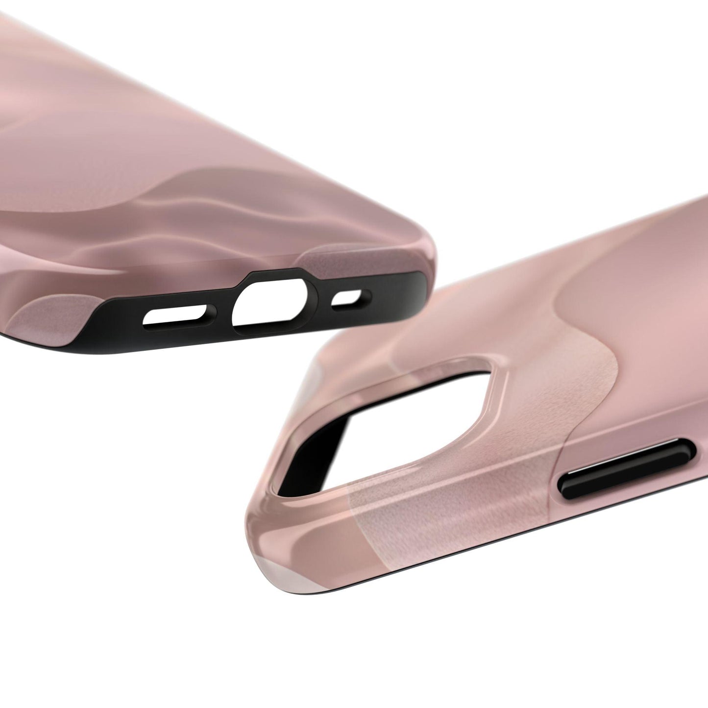 Blush Wave Satin Sandscape Tough iPhone Cases - SmartHomeGoodies