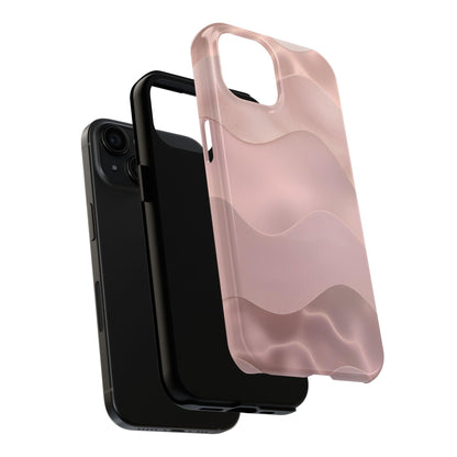 Blush Wave Satin Sandscape Tough iPhone Cases - SmartHomeGoodies