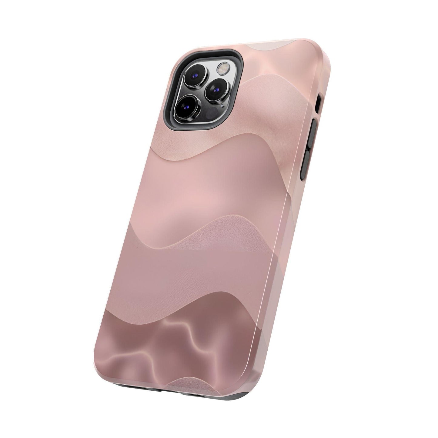 Blush Wave Satin Sandscape Tough iPhone Cases - SmartHomeGoodies