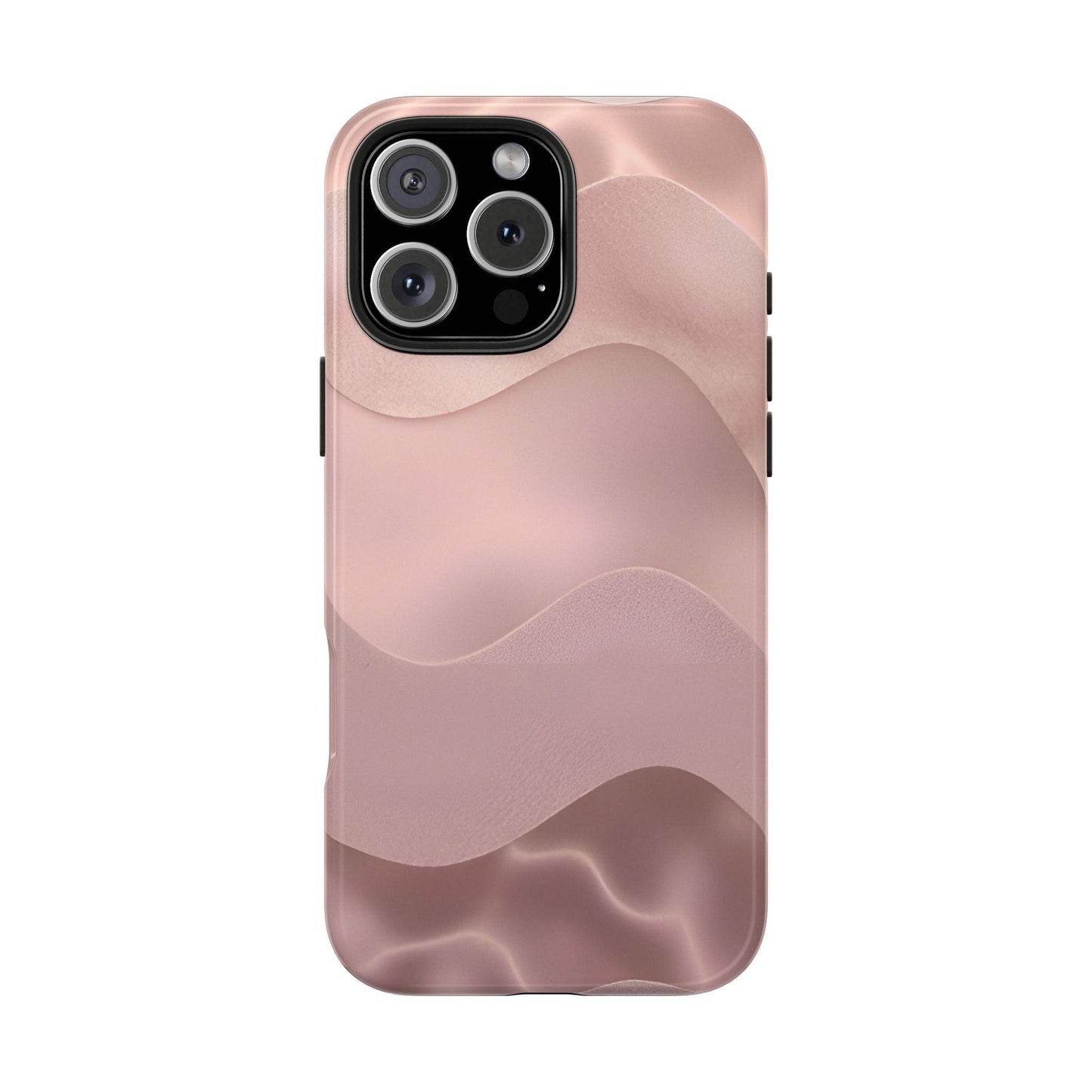 Blush Wave Satin Sandscape Tough iPhone Cases - SmartHomeGoodies