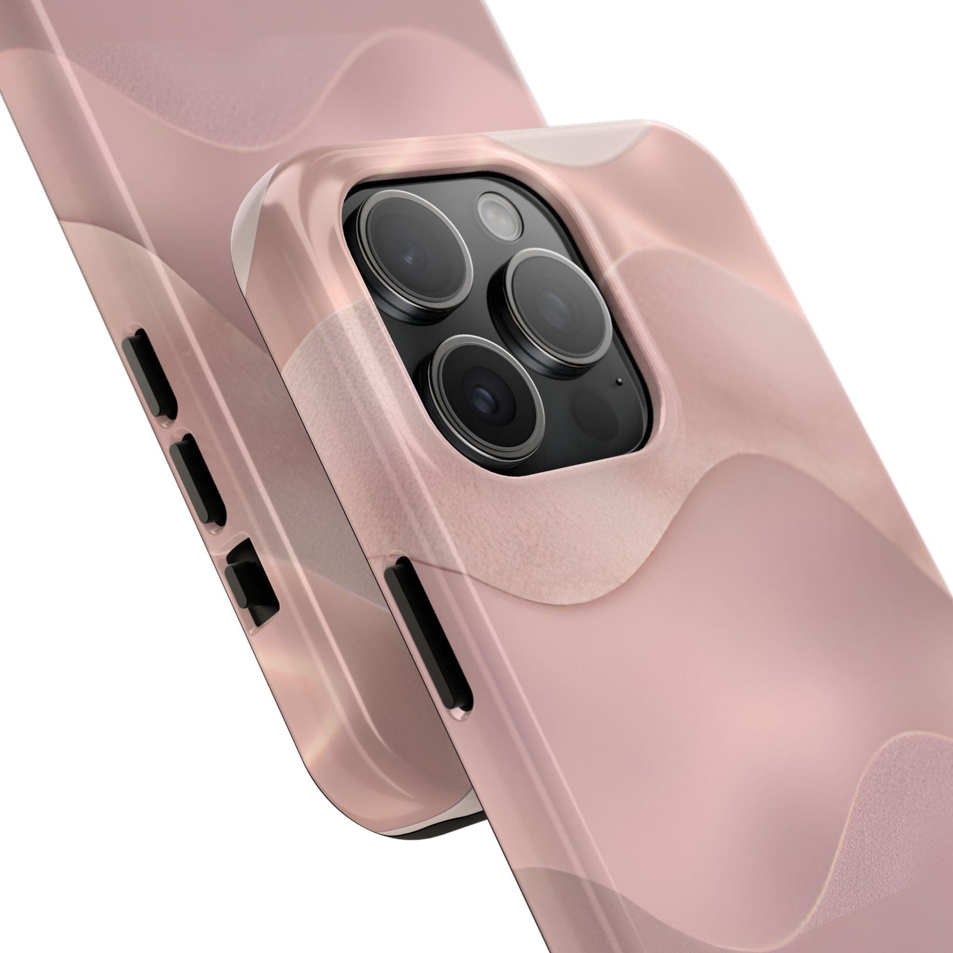 Blush Wave Satin Sandscape Tough iPhone Cases - SmartHomeGoodies