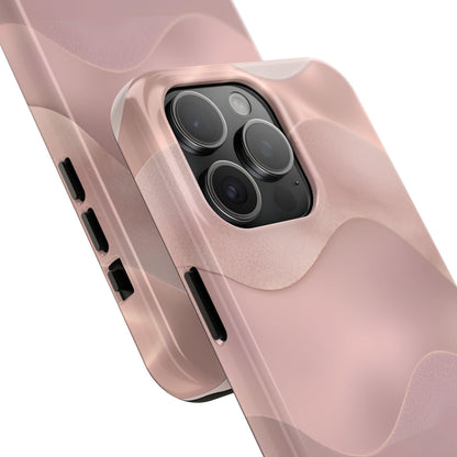 Blush Wave Satin Sandscape Tough iPhone Cases - SmartHomeGoodies
