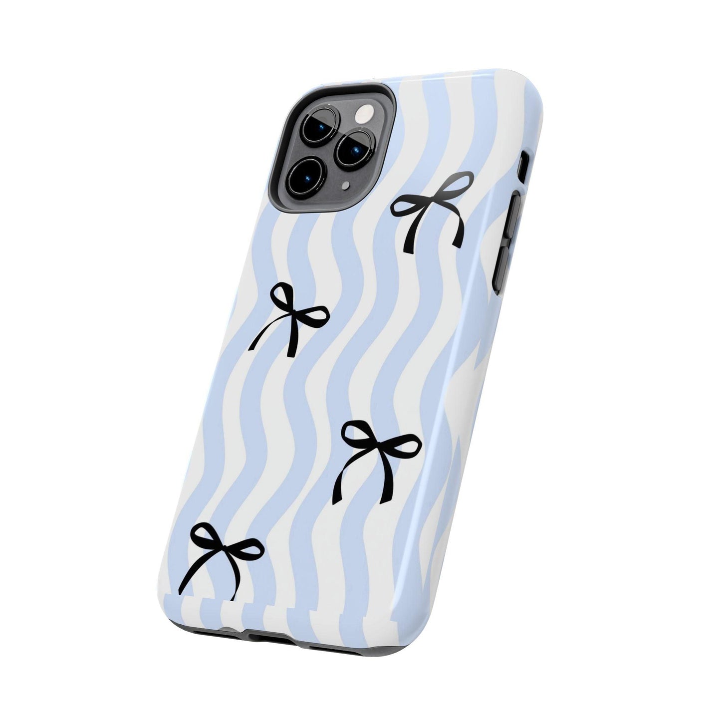 Bowtiful Blue Wavy Bliss Tough iPhone Cases - SmartHomeGoodies
