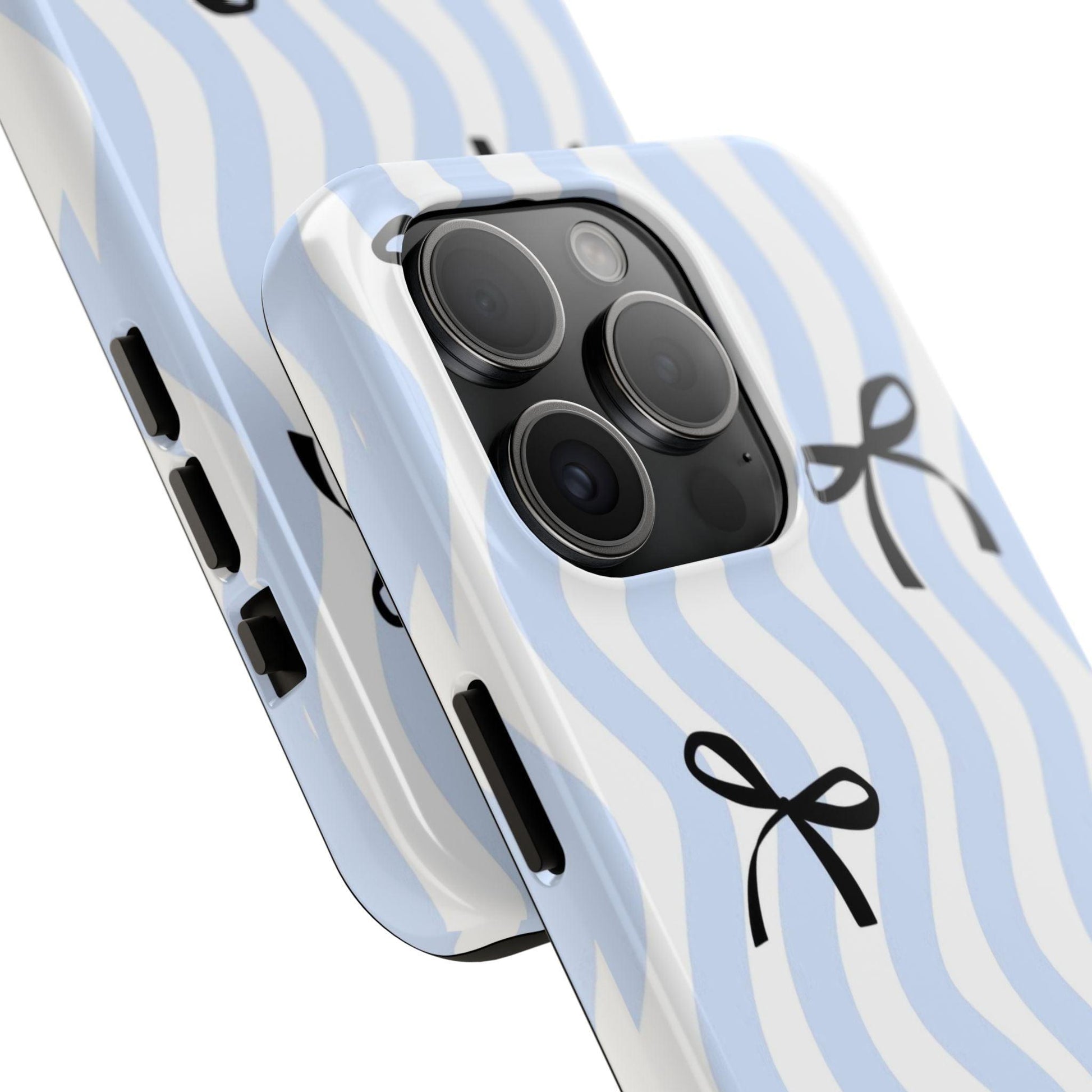 Bowtiful Blue Wavy Bliss Tough iPhone Cases - SmartHomeGoodies