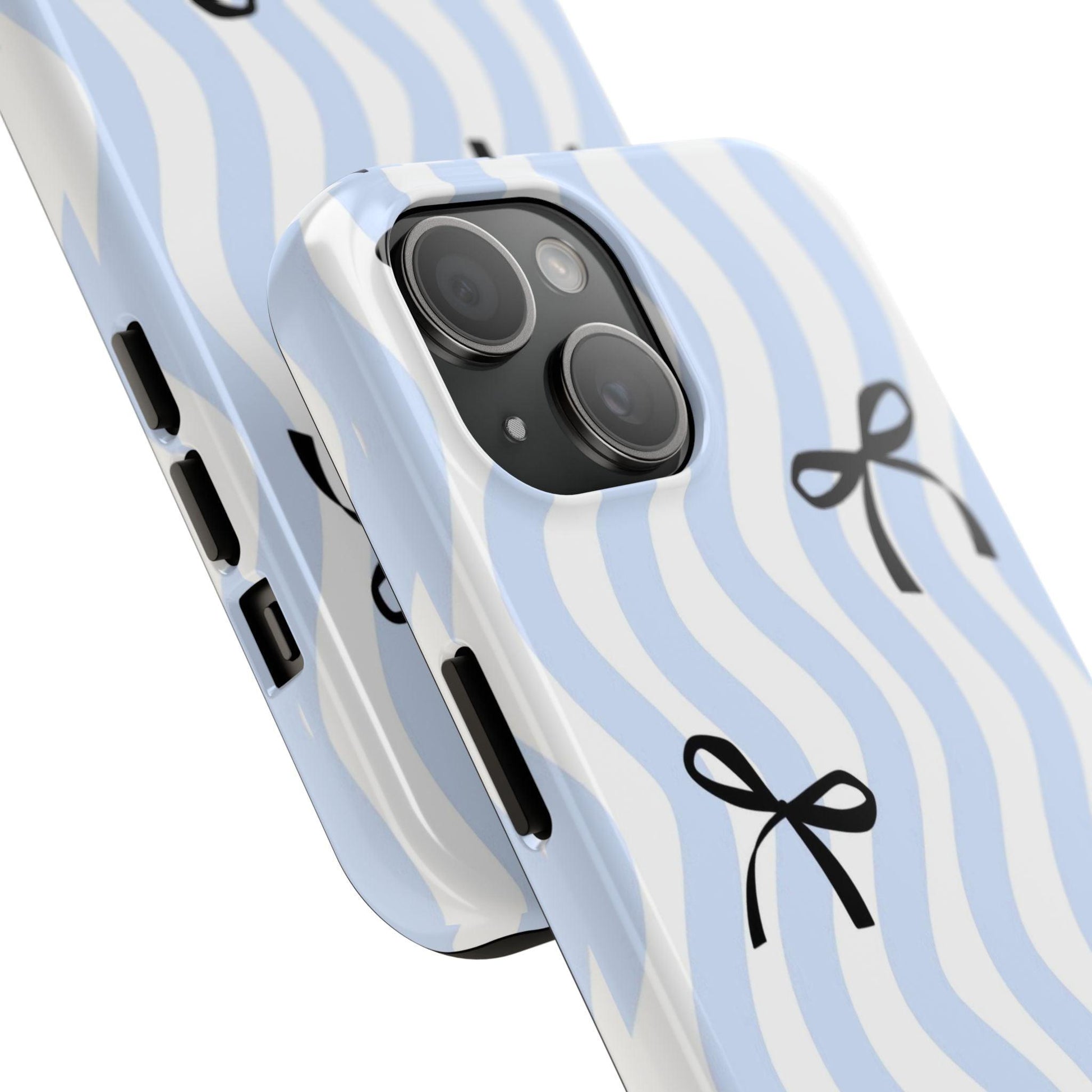 Bowtiful Blue Wavy Bliss Tough iPhone Cases - SmartHomeGoodies