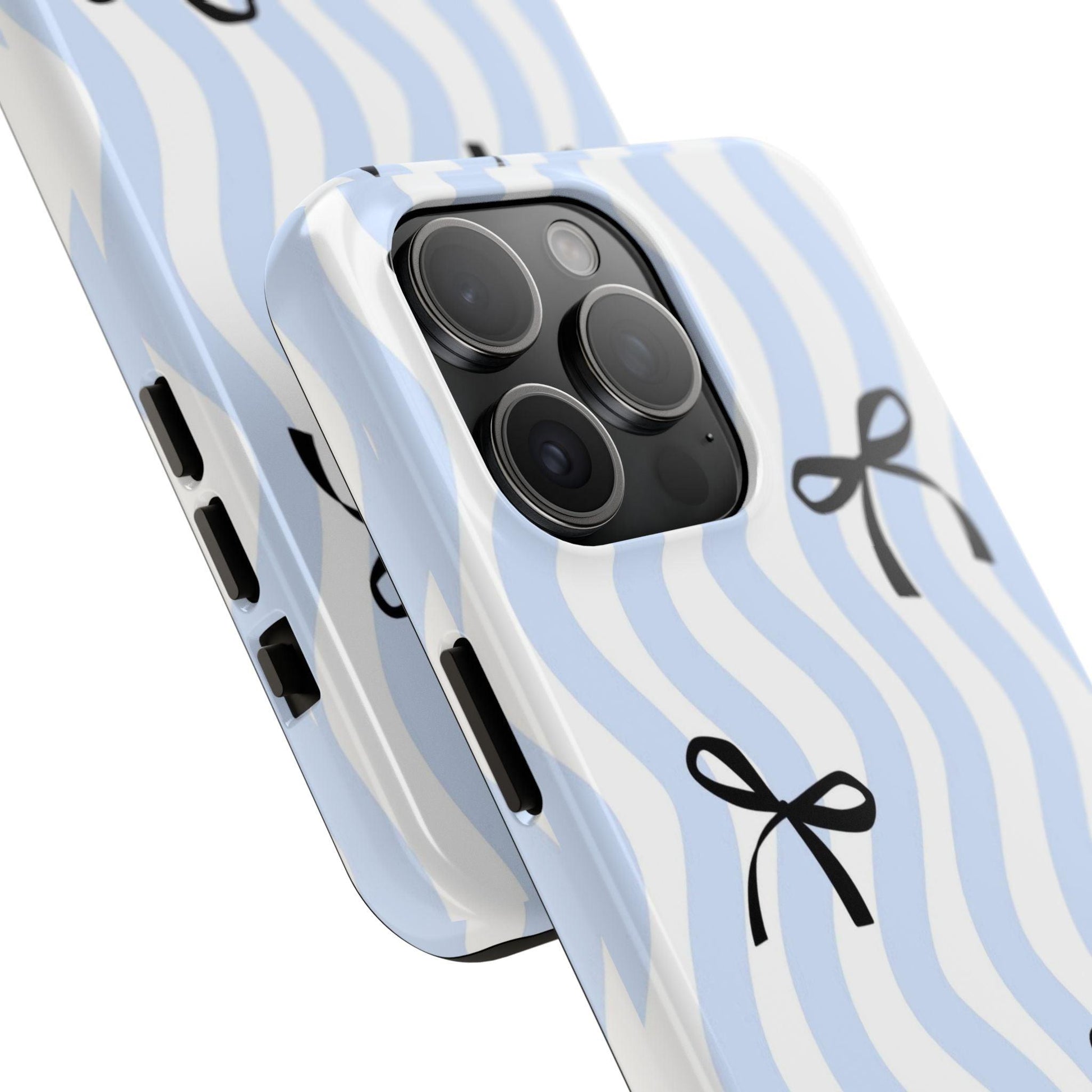 Bowtiful Blue Wavy Bliss Tough iPhone Cases - SmartHomeGoodies