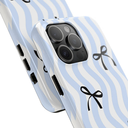 Bowtiful Blue Wavy Bliss Tough iPhone Cases - SmartHomeGoodies