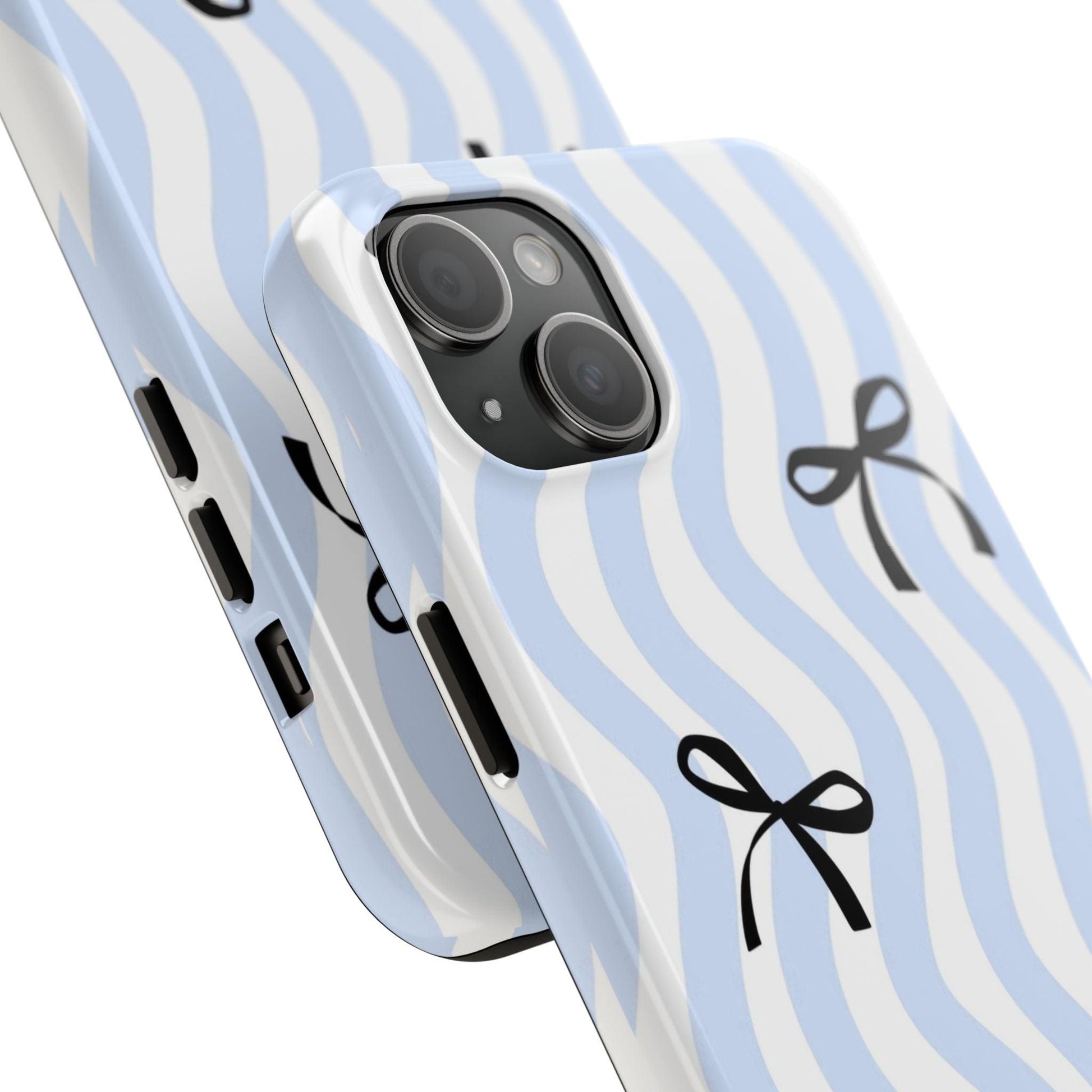 Bowtiful Blue Wavy Bliss Tough iPhone Cases - SmartHomeGoodies