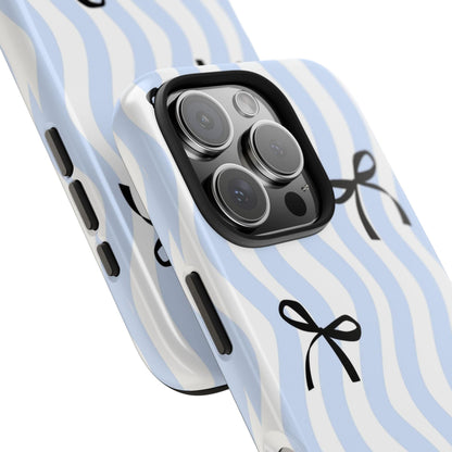 Bowtiful Blue Wavy Bliss Tough iPhone Cases - SmartHomeGoodies