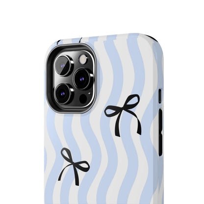 Bowtiful Blue Wavy Bliss Tough iPhone Cases - SmartHomeGoodies