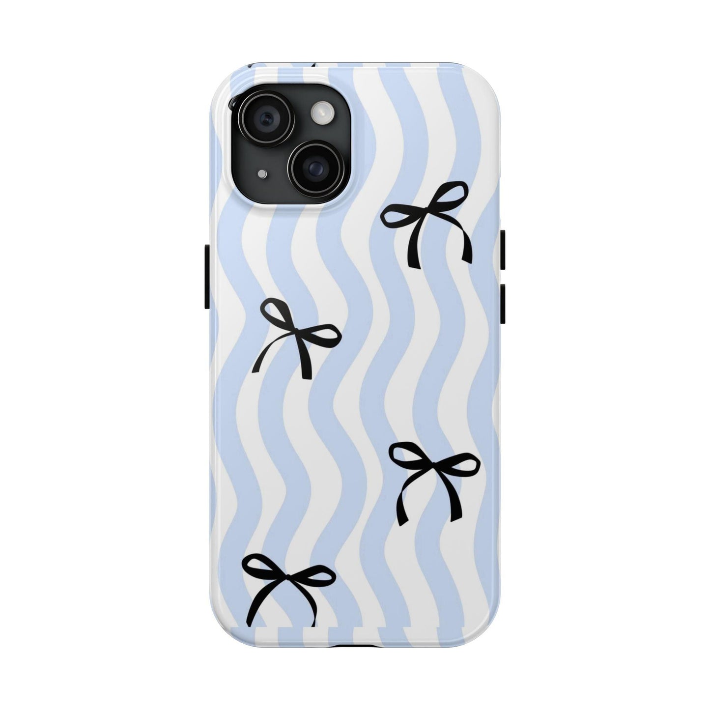 Bowtiful Blue Wavy Bliss Tough iPhone Cases - SmartHomeGoodies