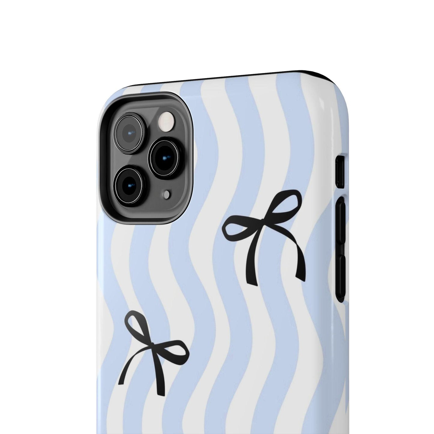 Bowtiful Blue Wavy Bliss Tough iPhone Cases - SmartHomeGoodies