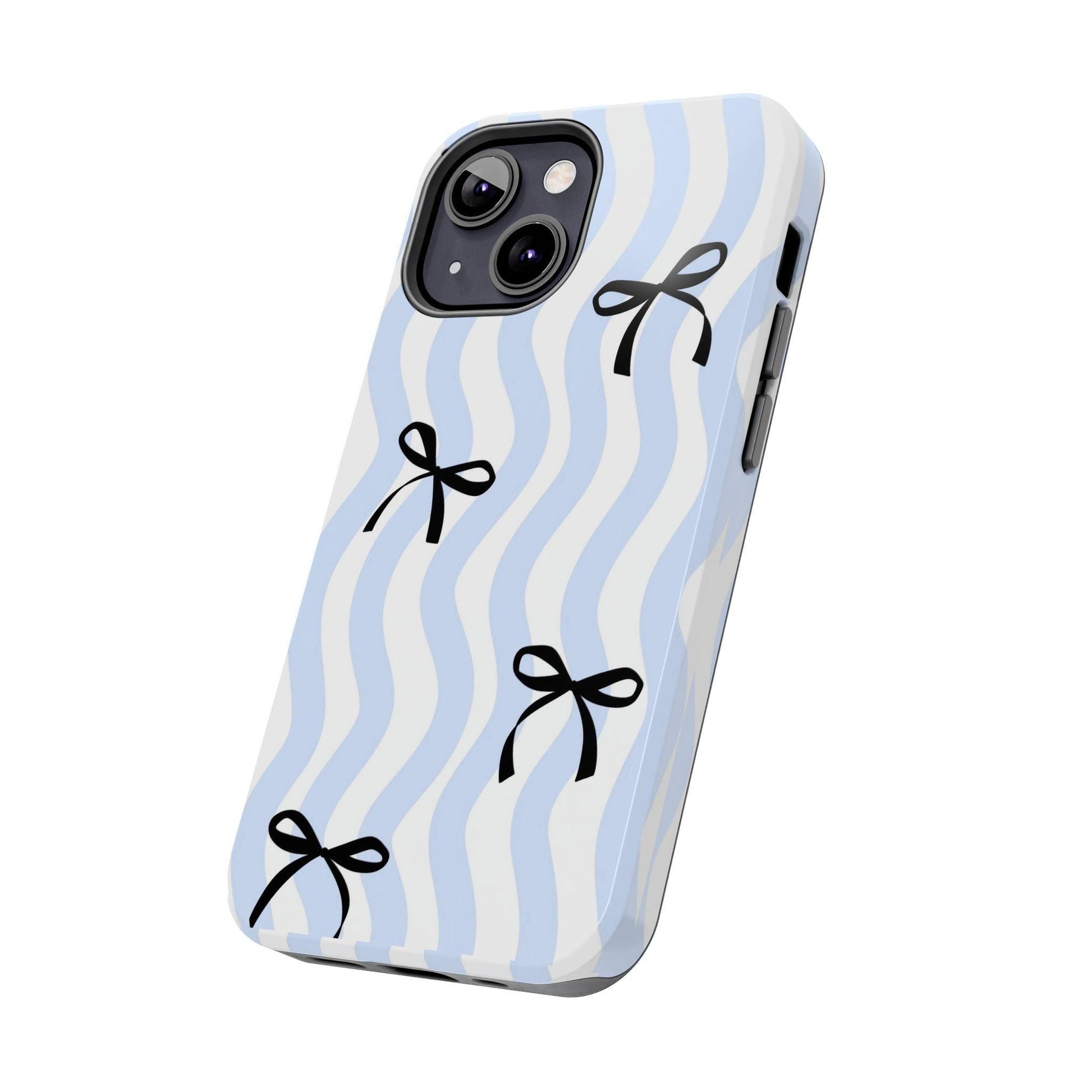 Bowtiful Blue Wavy Bliss Tough iPhone Cases - SmartHomeGoodies