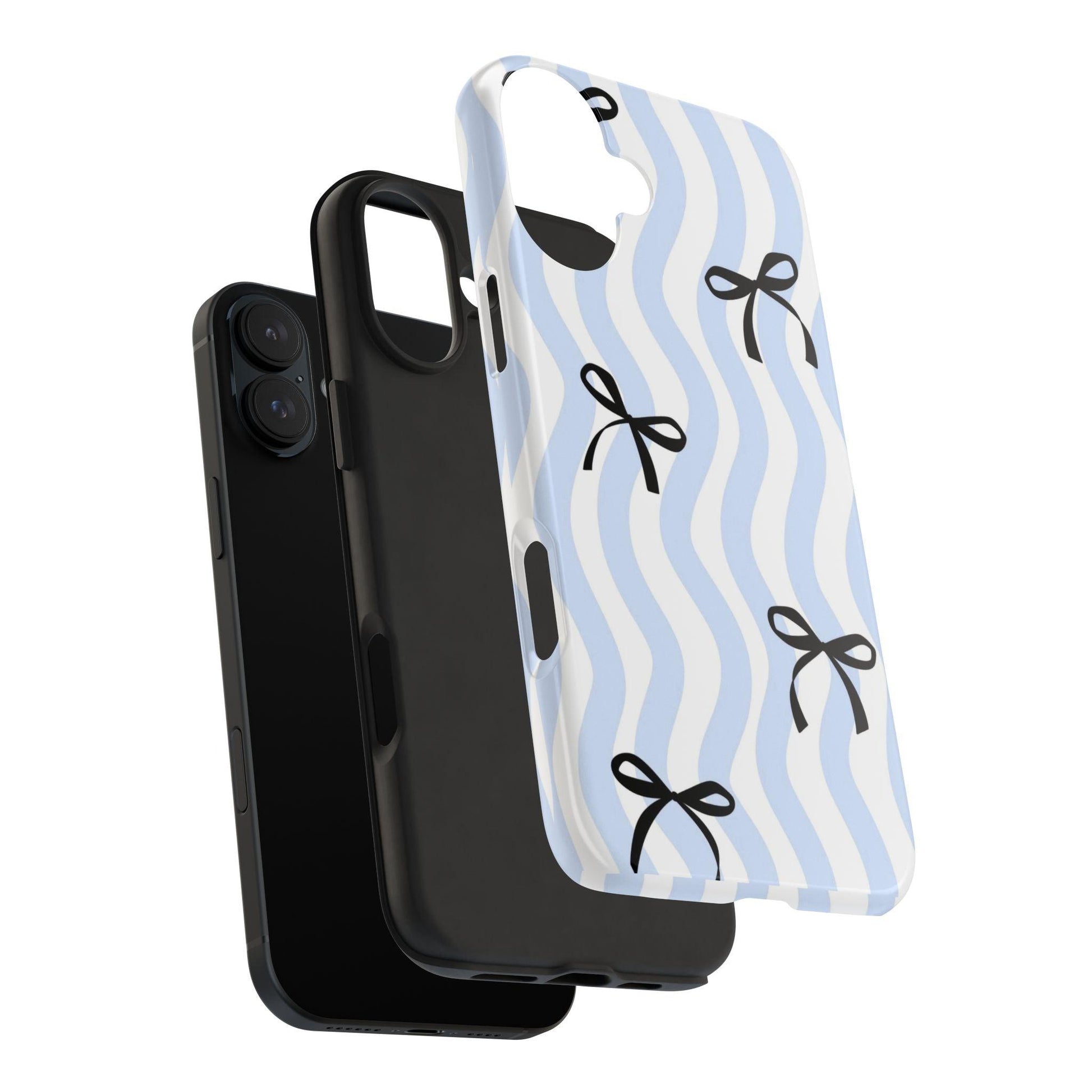 Bowtiful Blue Wavy Bliss Tough iPhone Cases - SmartHomeGoodies