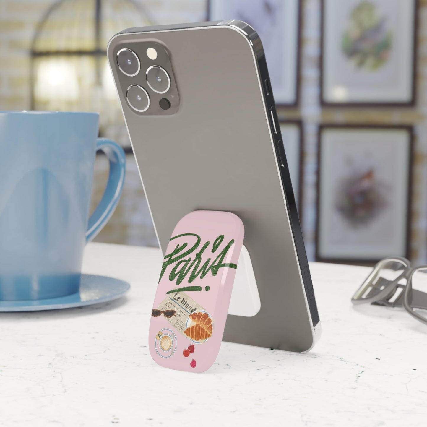 Breakfast in Paris Phone Grip & Stand - SmartHomeGoodies